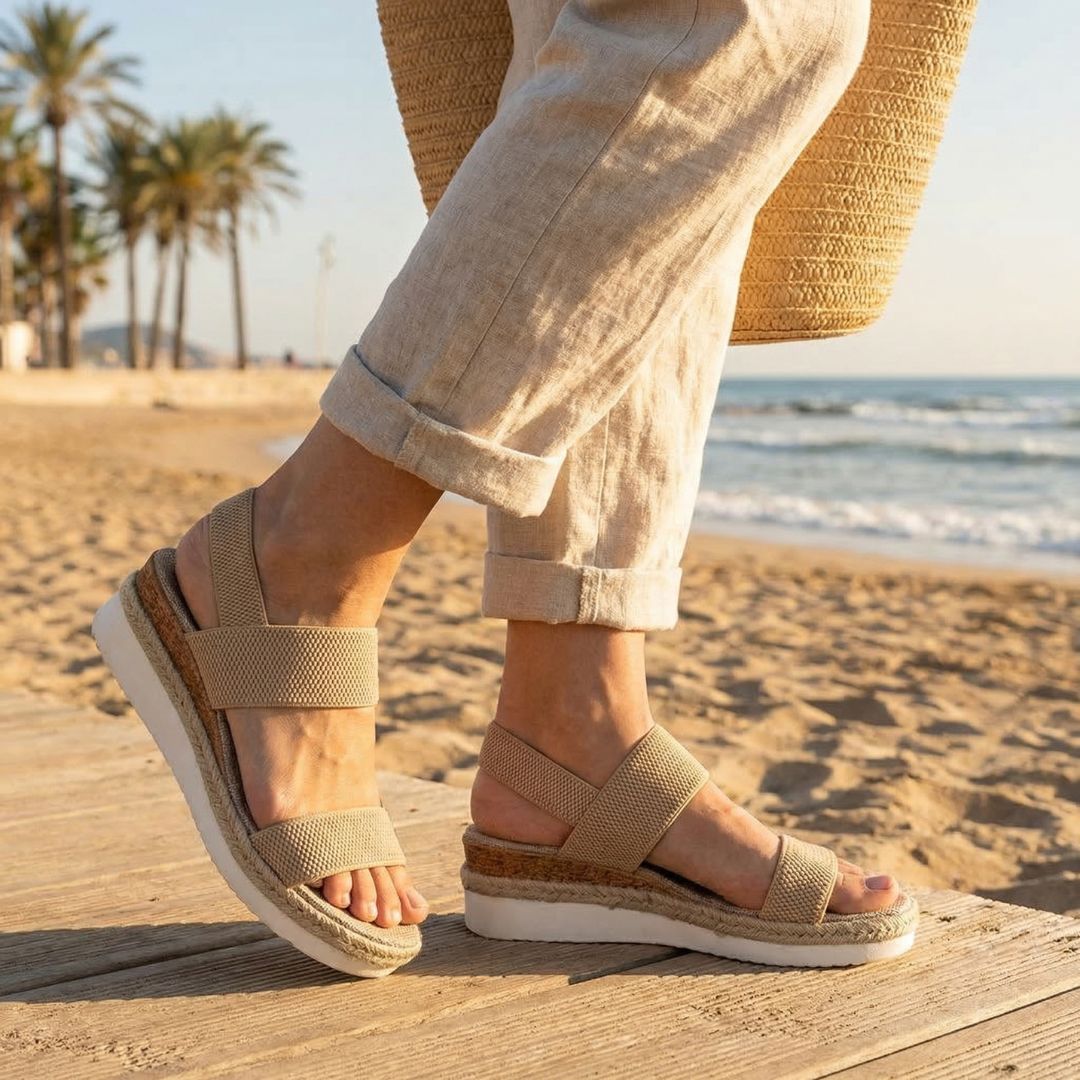 Sandales Compensées Femme – Maintien Orthopédique - Semello.fr