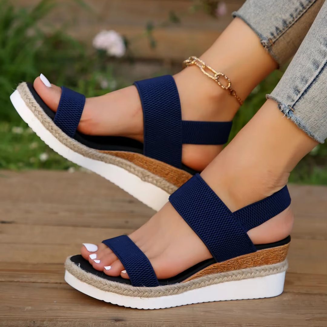 Sandales Compensées Femme – Maintien Orthopédique - Semello.fr