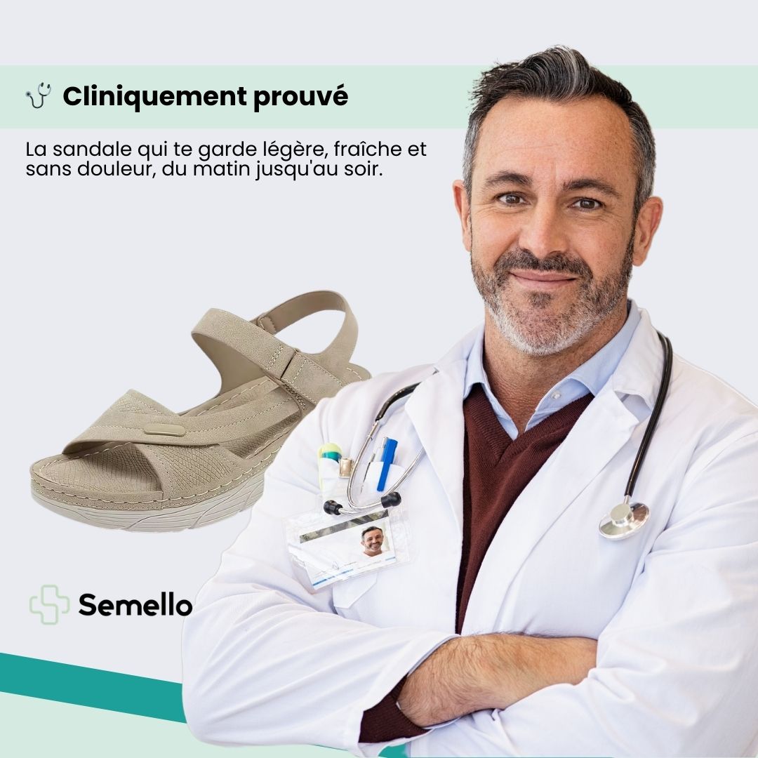 Sandales Compensées Orthopédiques – Confort Toute la Journée - Semello.fr