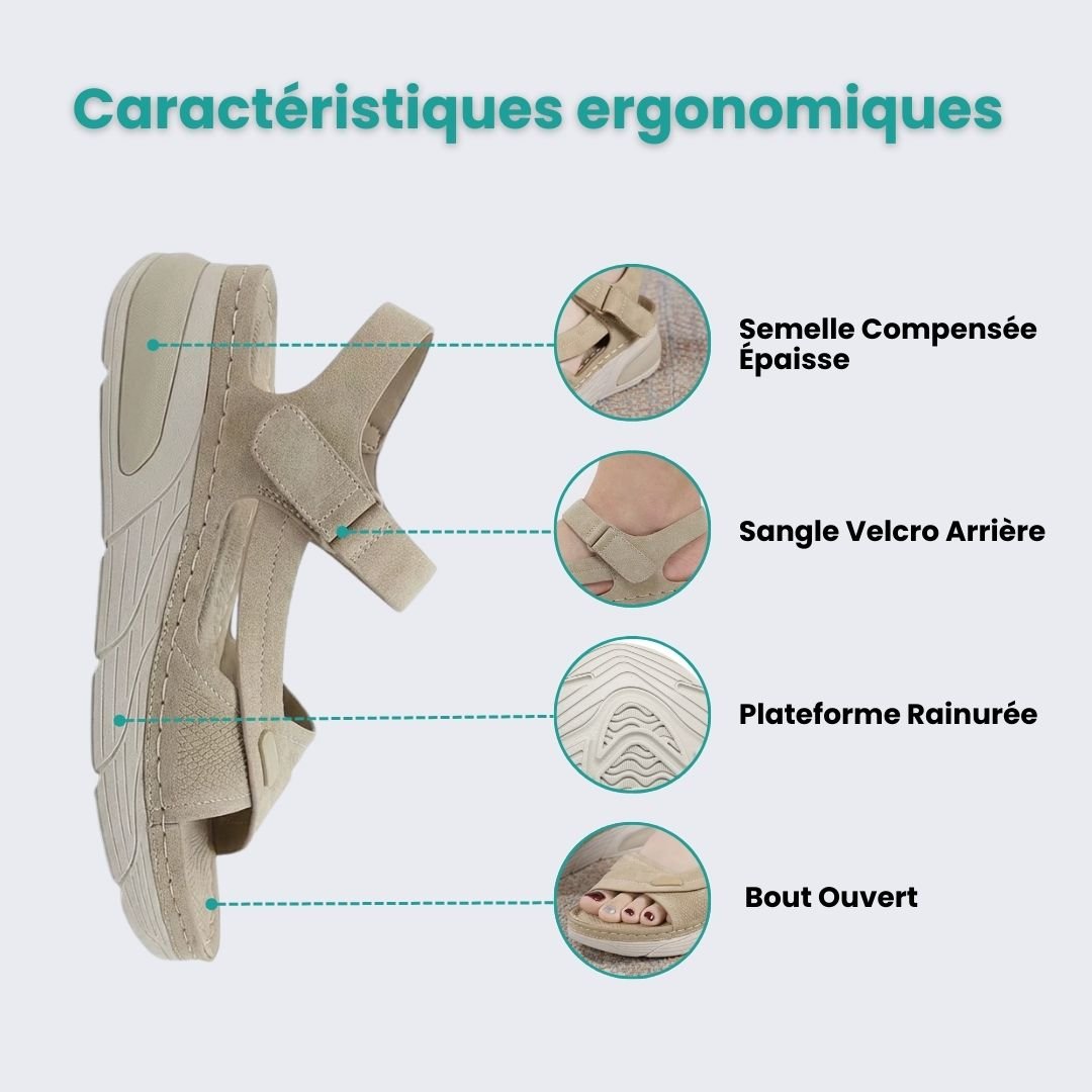 Sandales Compensées Orthopédiques – Confort Toute la Journée - Semello.fr