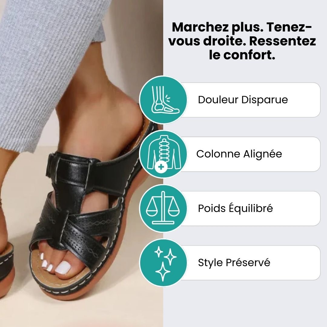 Sandales Compensées Orthopédiques – Posture & Bien - Être - Semello.fr