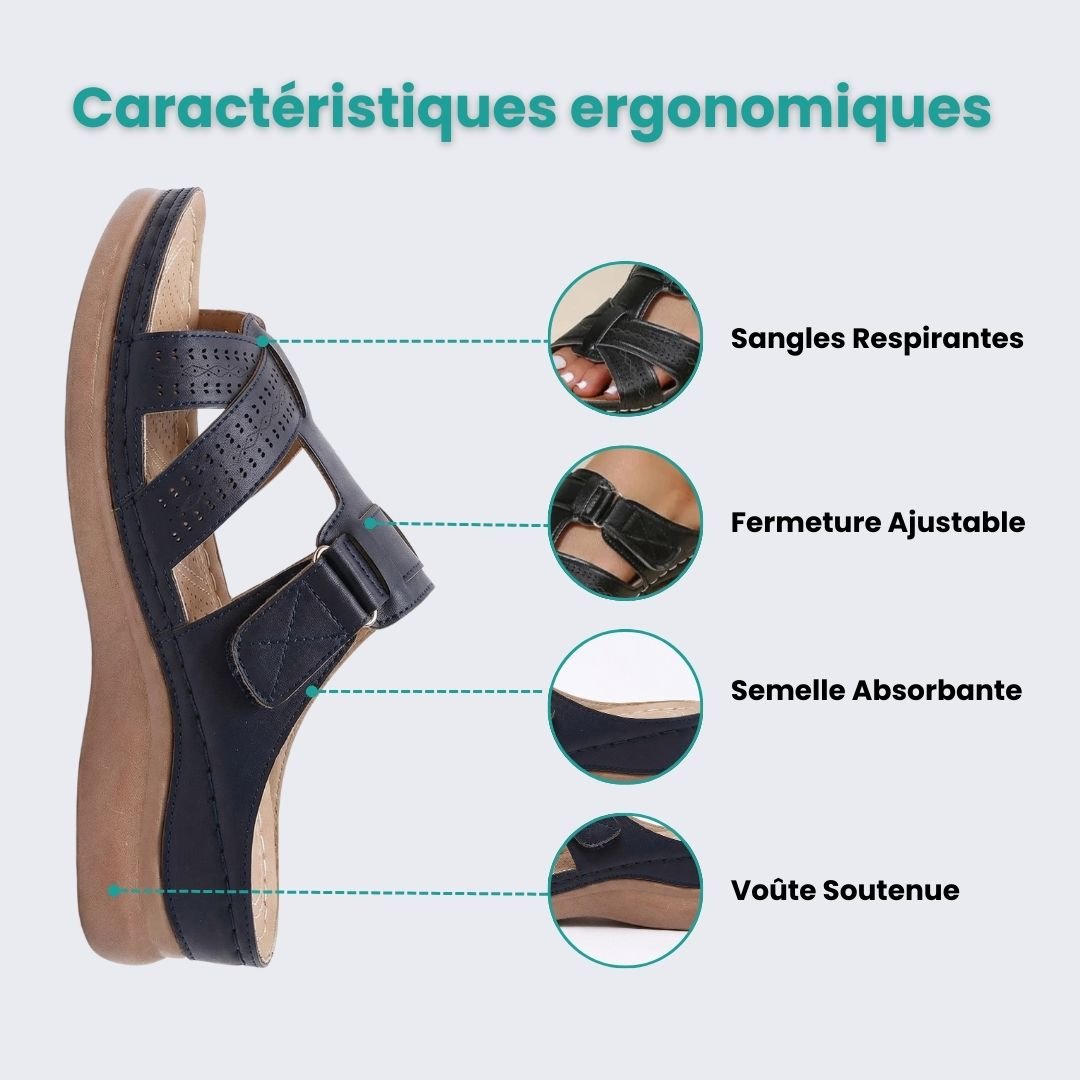 Sandales Compensées Orthopédiques – Posture & Bien - Être - Semello.fr