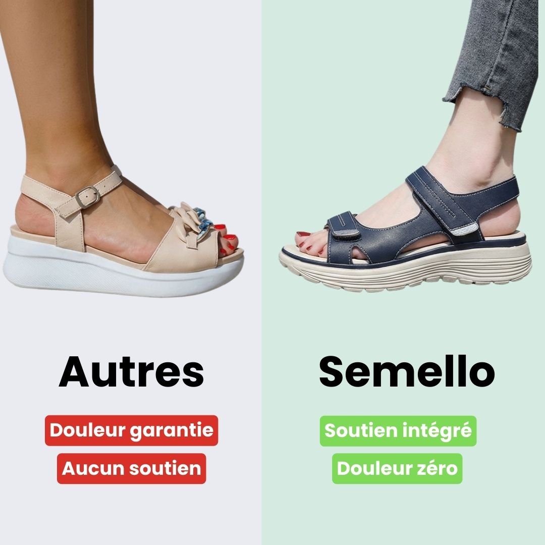 Sandales Confortables avec Soutien Orthopédique - Semello.fr
