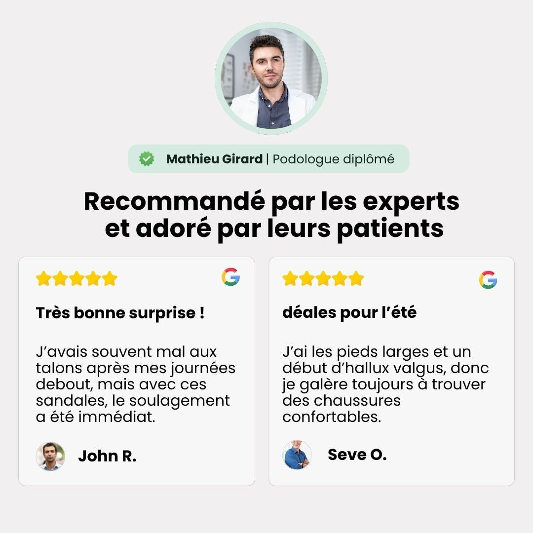 Sandales d'été à confort orthopédique - Semello.fr
