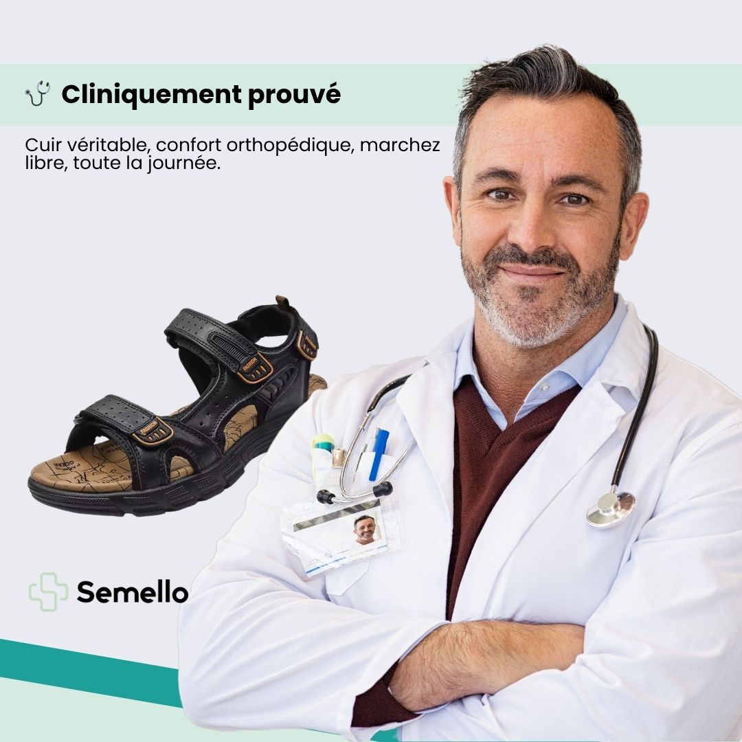 Sandales Femme en Cuir Orthopédiques – Confort au Quotidien - Semello.fr