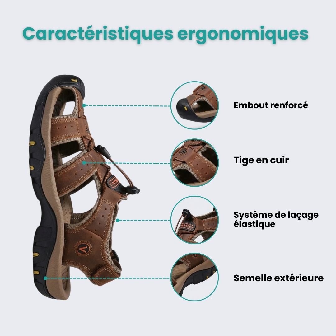 Sandales Homme Été avec Confort Orthopédique - Semello.fr