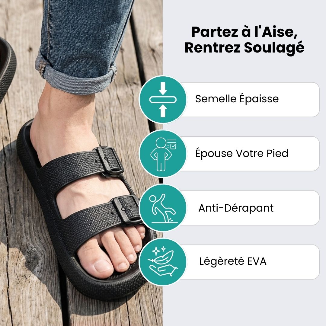 Sandales Orthopédiques à Boucle – Maintien Ajustable - Semello.fr