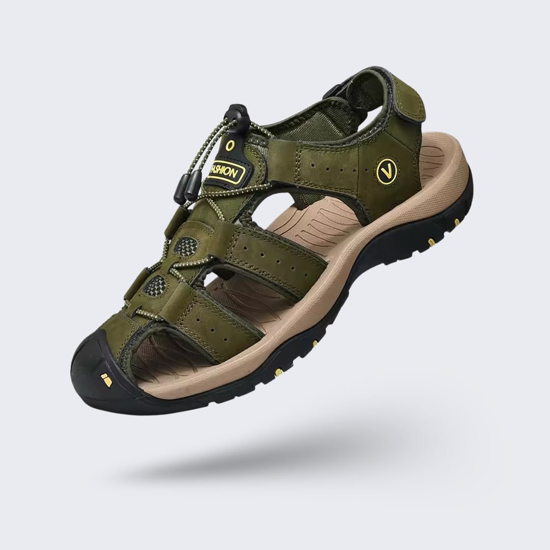 Sandales Orthopédiques en Cuir – Élégance & Maintien Premium - Semello.fr