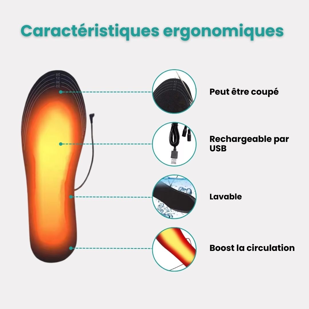 Semelles Chauffantes Électriques – Travail & Outdoor - Semello.fr