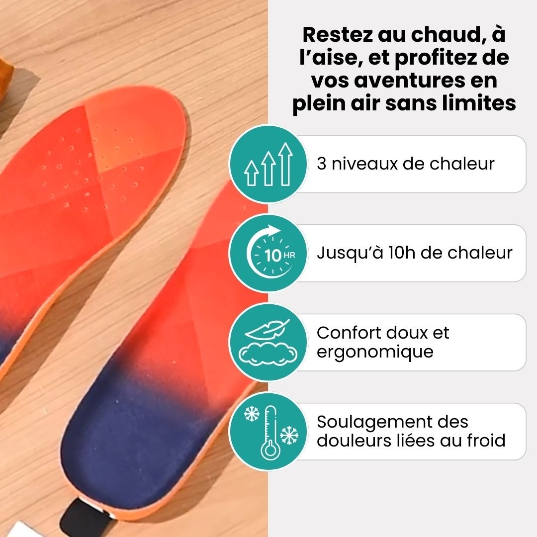 Semelles Chauffantes Outdoor – Pêche, Chasse & Randonnée - Semello.fr