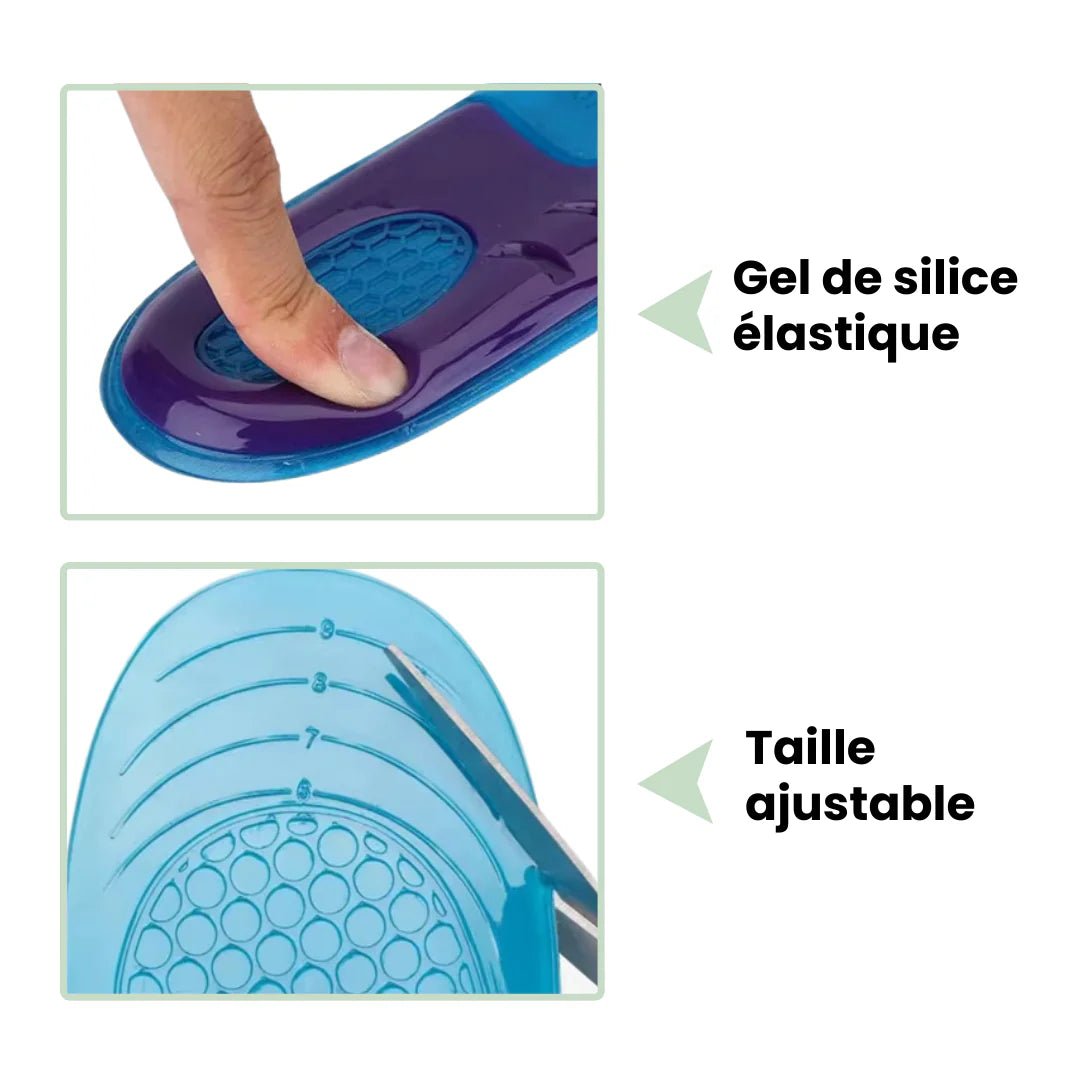 Semelles en Gel | Soulage le Talon et la Plante du Pied - Semello.fr