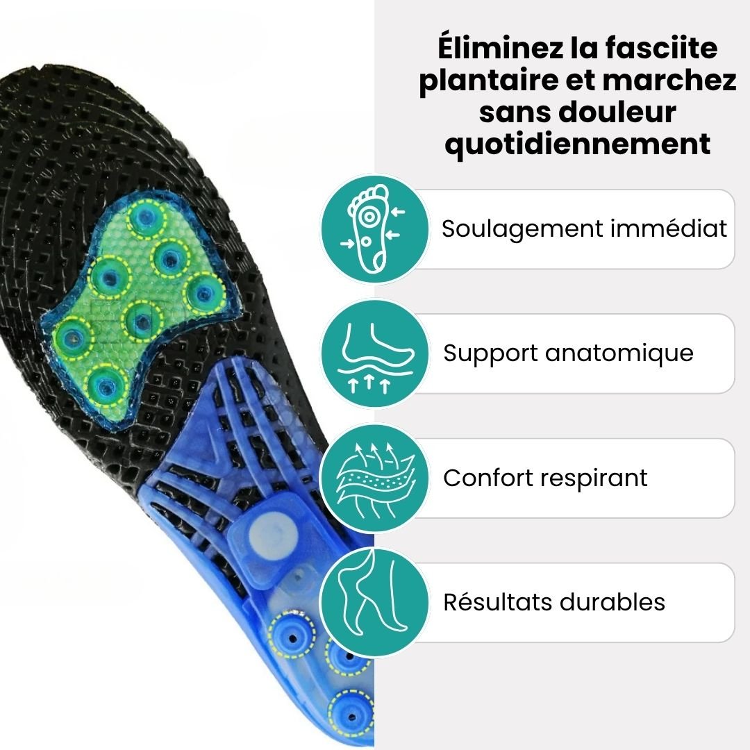 Semelles Orthopédiques Aponévrose et Fasciite Plantaire - Semello.fr