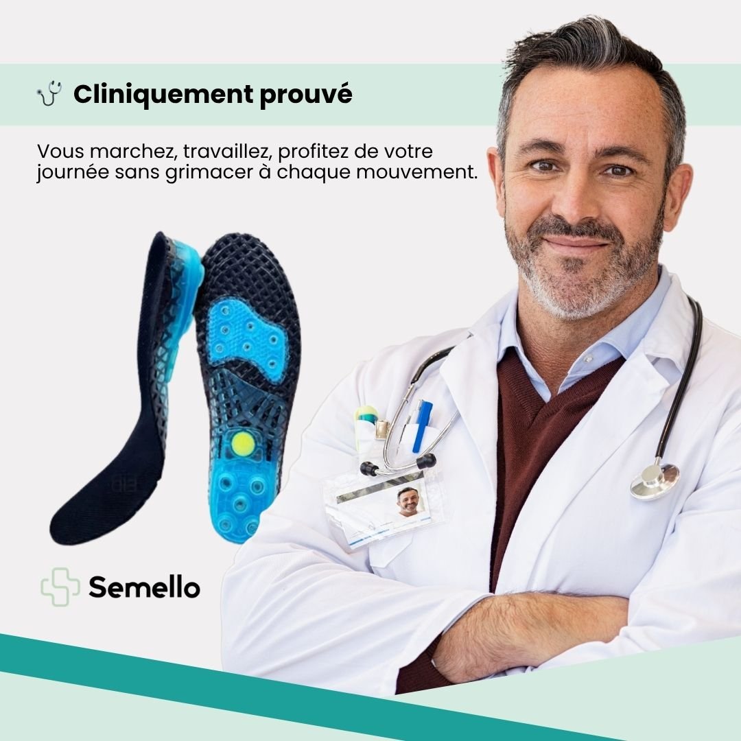 Semelles Orthopédiques Aponévrose et Fasciite Plantaire - Semello.fr