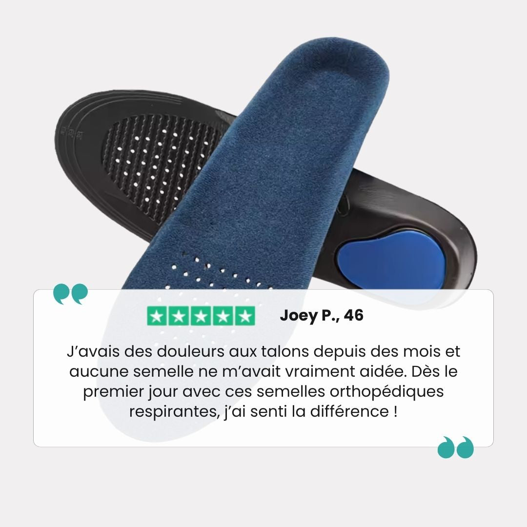 Semelles Orthopédiques Respirantes - Semello.fr