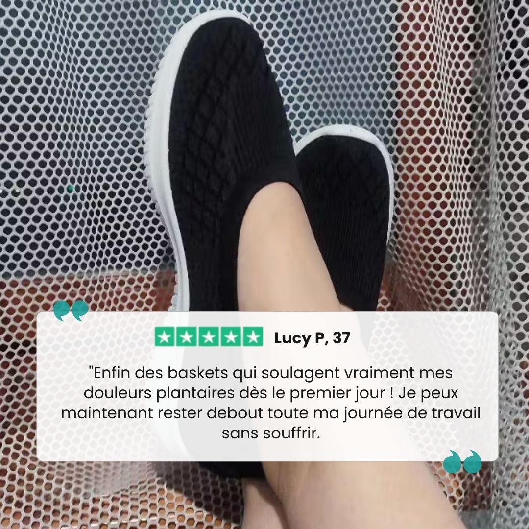 SoftEase™ – Baskets orthopédiques femme confort supérieur - Semello.fr