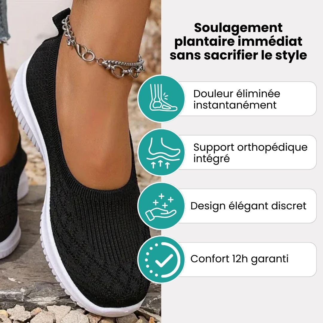 SoftEase™ – Baskets orthopédiques femme confort supérieur - Semello.fr