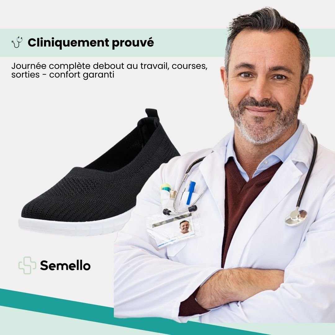 SoftEase™ – Baskets orthopédiques femme confort supérieur - Semello.fr
