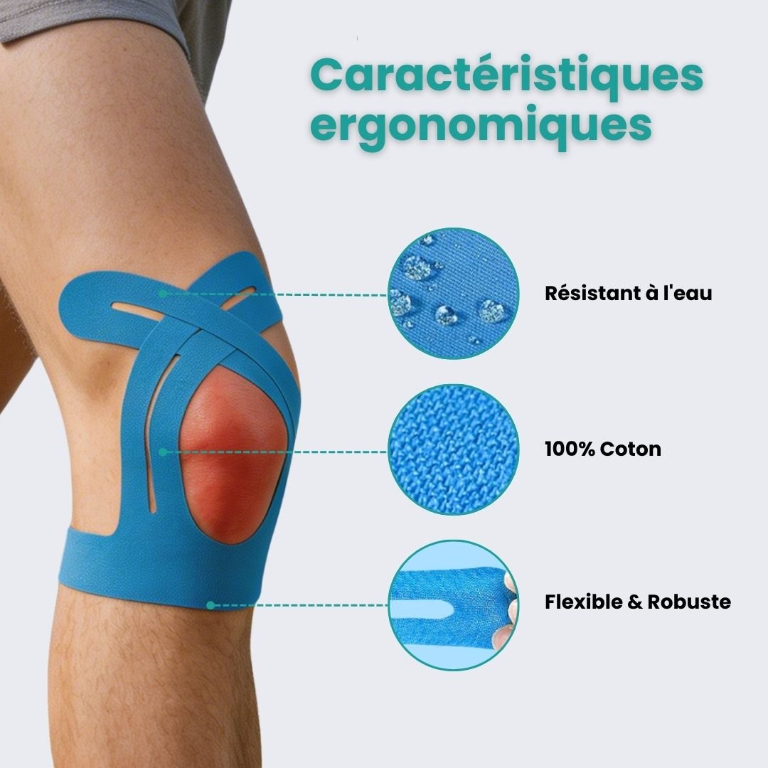 Strap Genoux – Soutien Ciblé & Soulagement Immédiat (10 Bandes) - Semello.fr