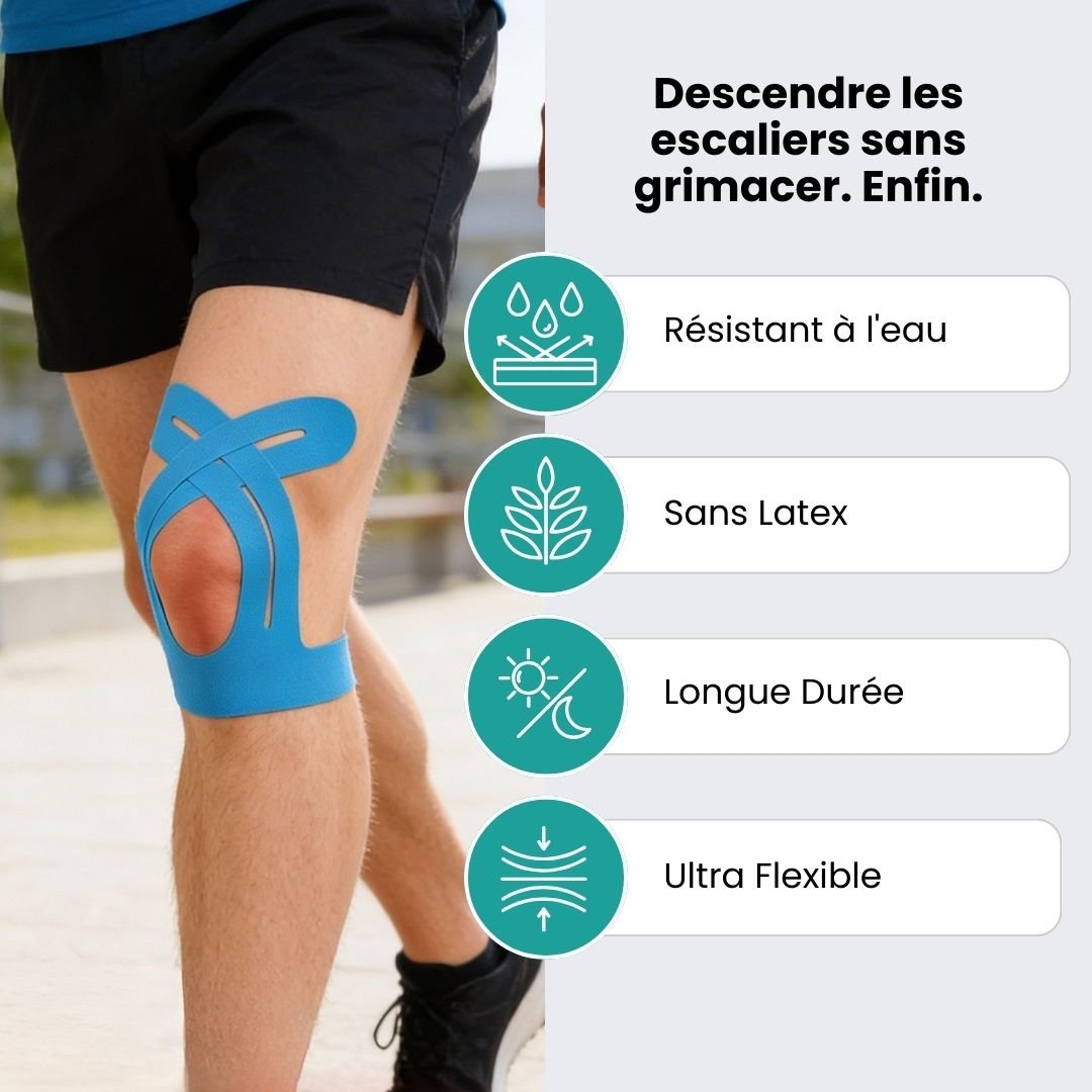Strap Genoux – Soutien Ciblé & Soulagement Immédiat (10 Bandes) - Semello.fr