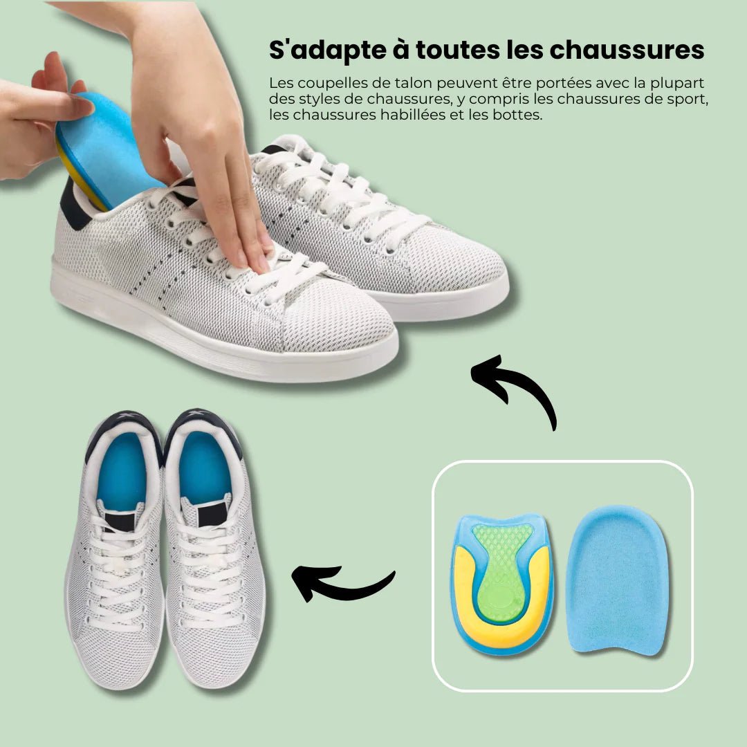 Talonnettes en Gel | Pour Fasciite et Douleurs au Talon - Semello.fr