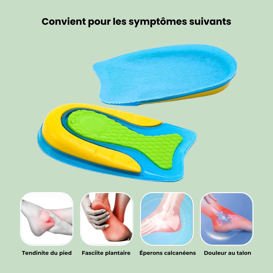 Talonnettes en Gel | Pour Fasciite et Douleurs au Talon - Semello.fr